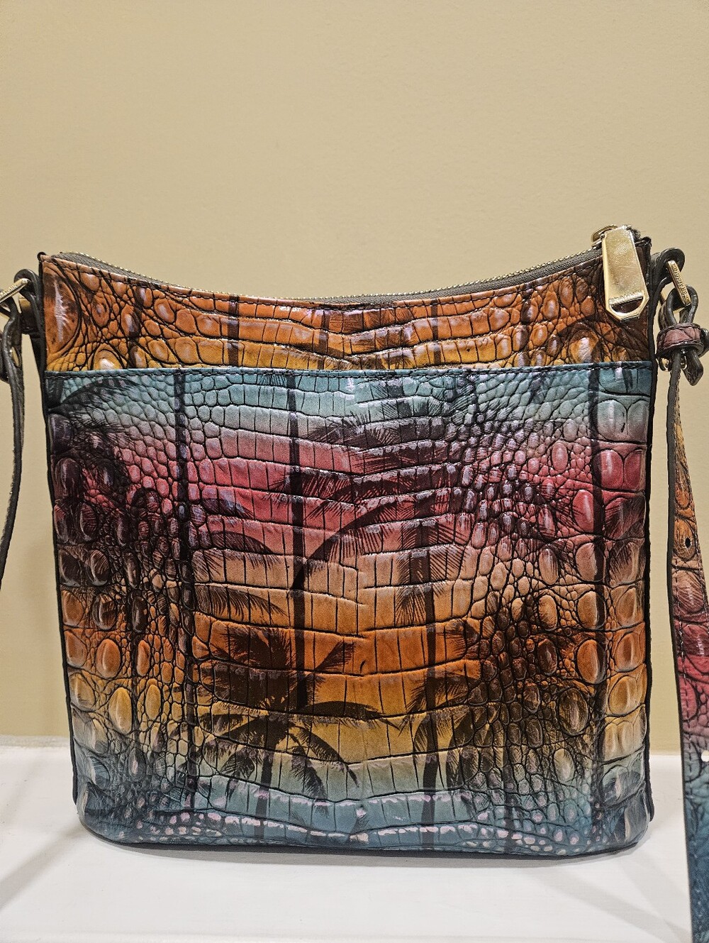Brahmin RARE Katie Crossbody Bag - Luau - Picture 9 of 13
